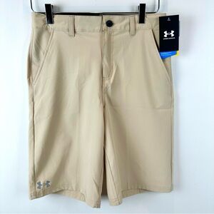 Boys Under Armour Tan Quick Dry Amphibious Shorts, Size 16, NWT
